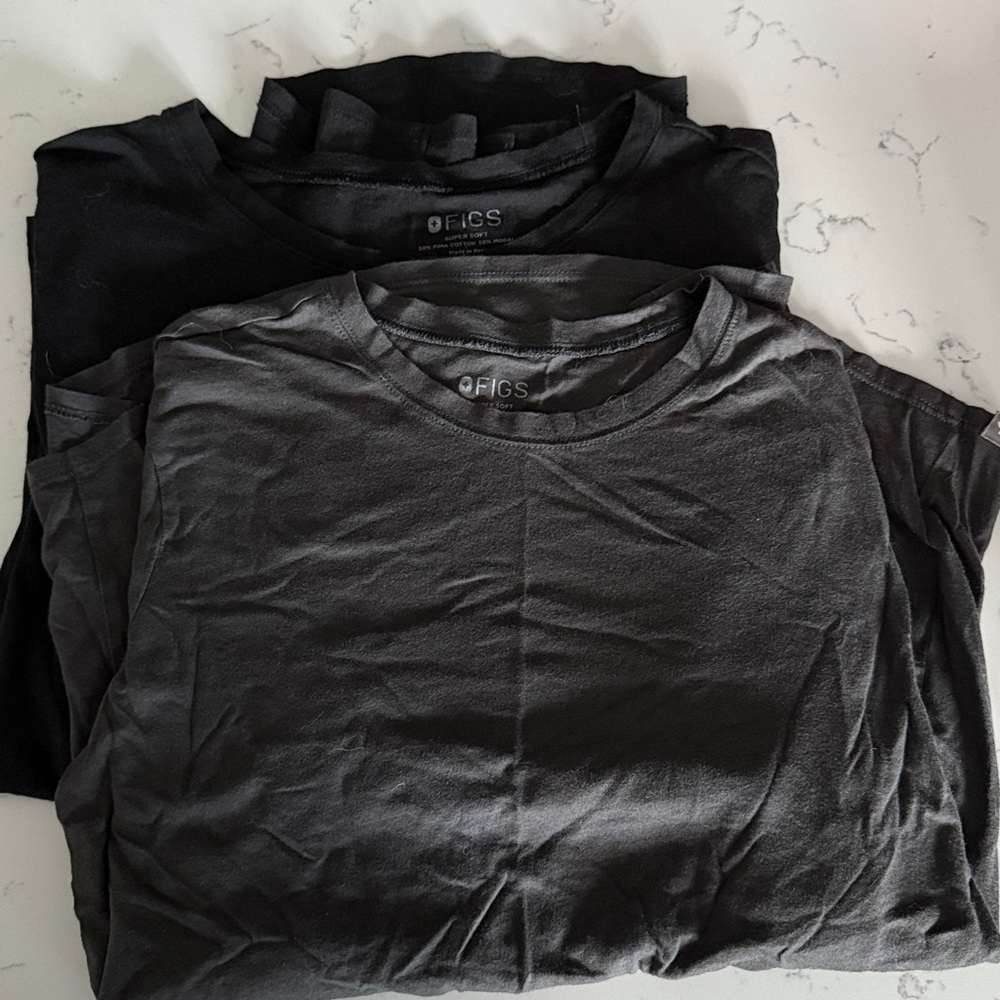 Figs under scrubs black and gray